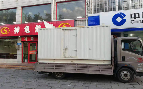 黄南出租发电机施工案例